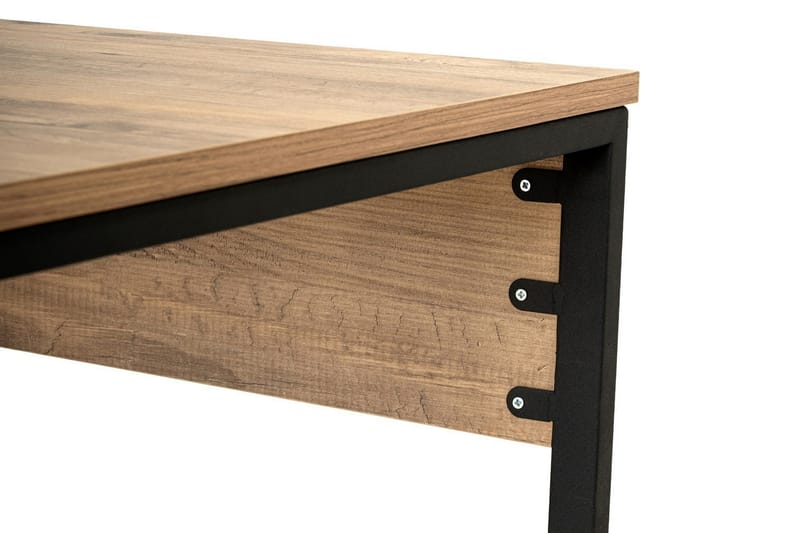 Hu Skrivebord 60x240 cm - Brun/Svart - Møbler - Bord - Kontorbord - Skrivebord