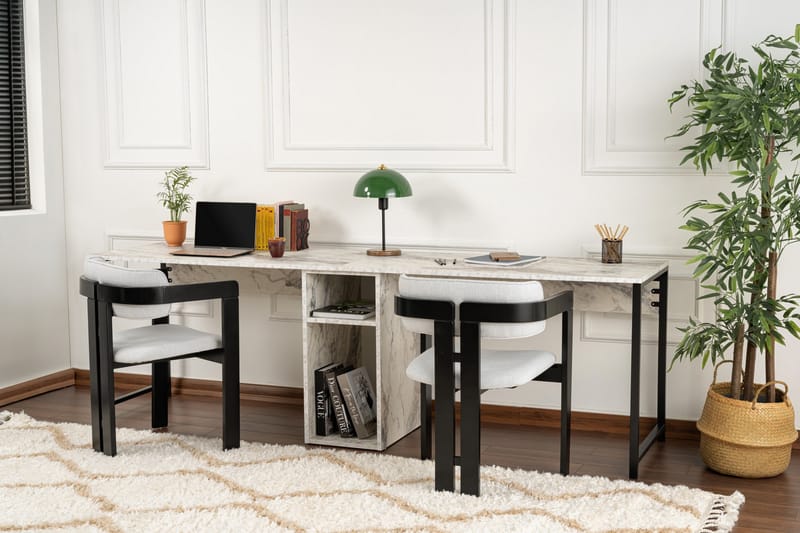 Hu Skrivebord 60x240 cm - Svart - Møbler - Bord - Kontorbord - Skrivebord