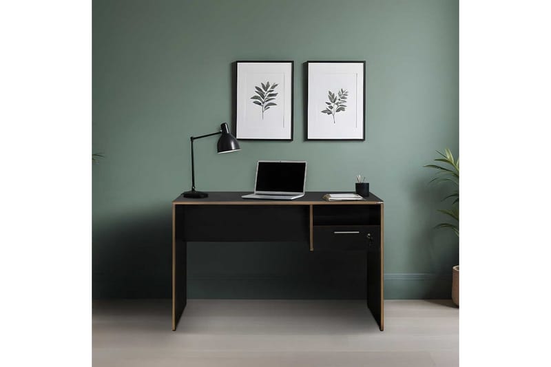 Jenifer Skrivebord 60x120 cm - Mellomfarget tre/Antrasitt - Møbler - Bord - Kontorbord - Skrivebord