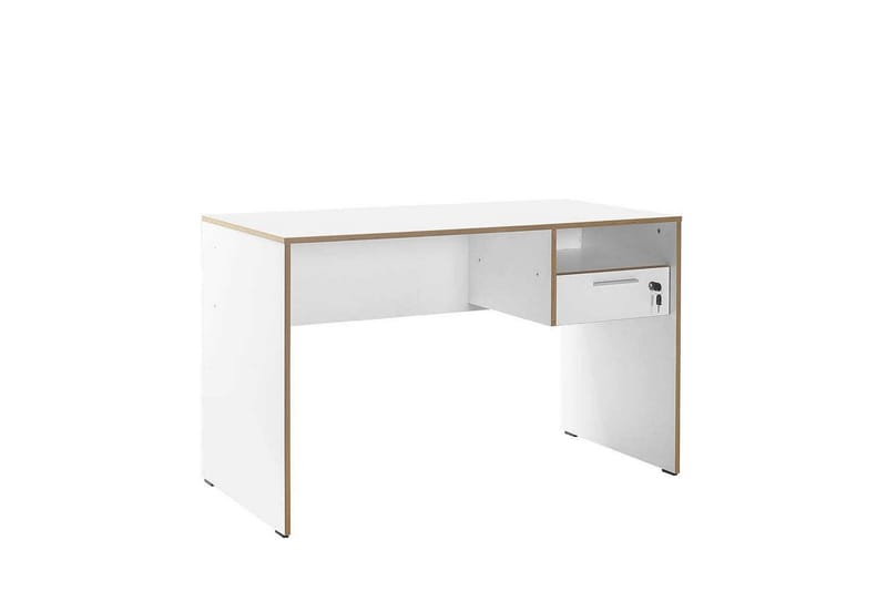 Jenifer Skrivebord 60x120 cm - Mellomfarget tre/Hvit - Møbler - Bord - Kontorbord - Skrivebord