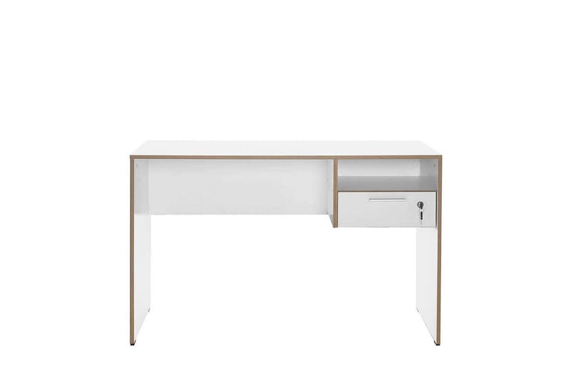 Jenifer Skrivebord 60x120 cm - Mellomfarget tre/Hvit - Møbler - Bord - Kontorbord - Skrivebord