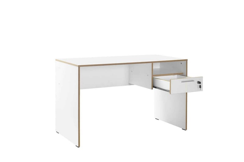 Jenifer Skrivebord 60x120 cm - Mellomfarget tre/Hvit - Møbler - Bord - Kontorbord - Skrivebord
