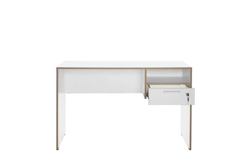 Jenifer Skrivebord 60x120 cm - Mellomfarget tre/Hvit - Møbler - Bord - Kontorbord - Skrivebord