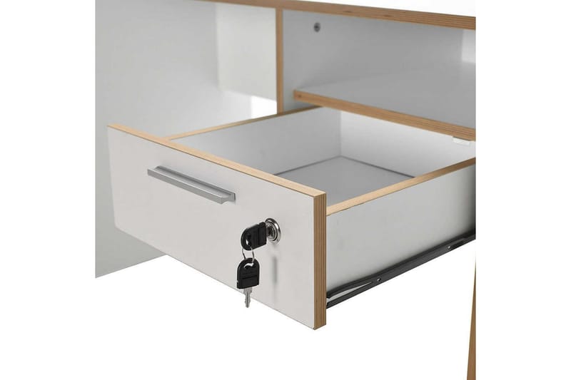 Jenifer Skrivebord 60x120 cm - Mellomfarget tre/Hvit - Møbler - Bord - Kontorbord - Skrivebord