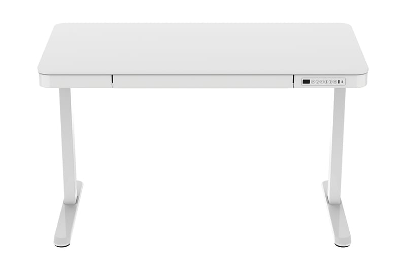 Kahchi Skrivebord 120 cm Hev og Senkbart - Hvit - Skrivebord