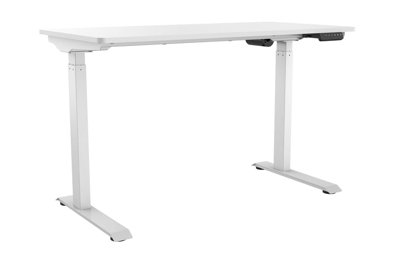Kahchi Skrivebord 120x60 cm Heve og Senkbart - Hvit - Skrivebord