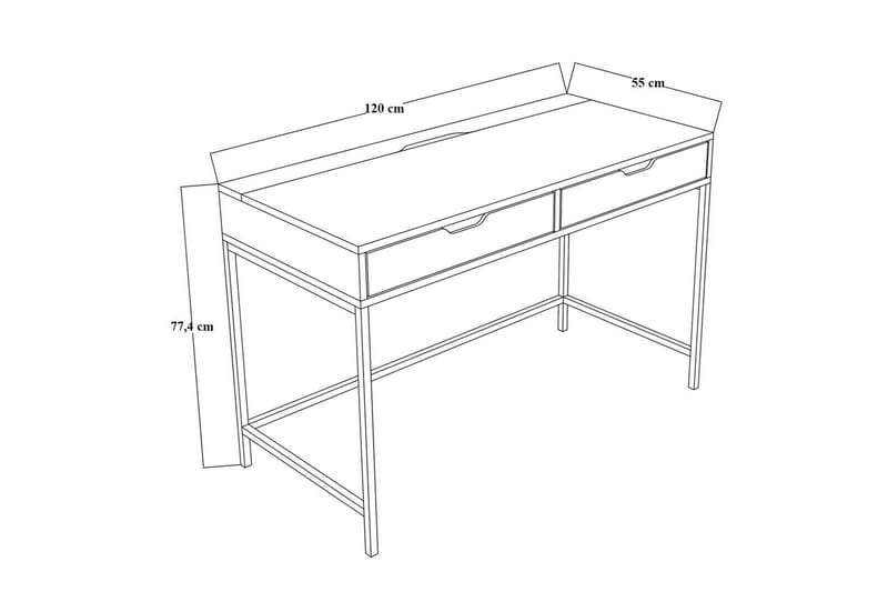 Loryn Skrivebord 55x120 cm - Grønn - Møbler - Bord - Kontorbord - Skrivebord