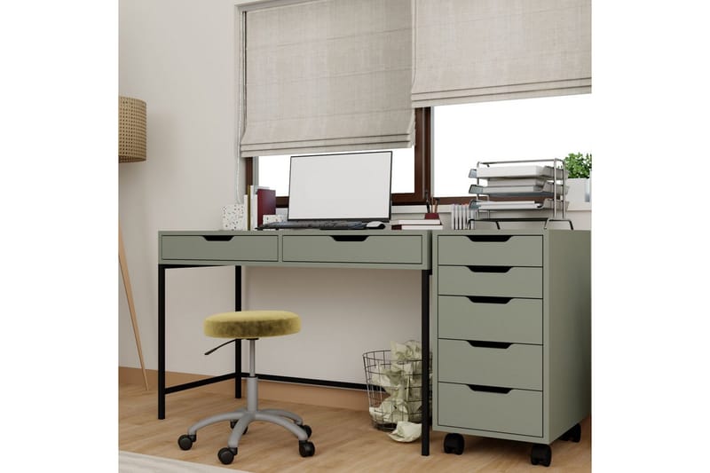Loryn Skrivebord 55x120 cm - Grønn - Møbler - Bord - Kontorbord - Skrivebord