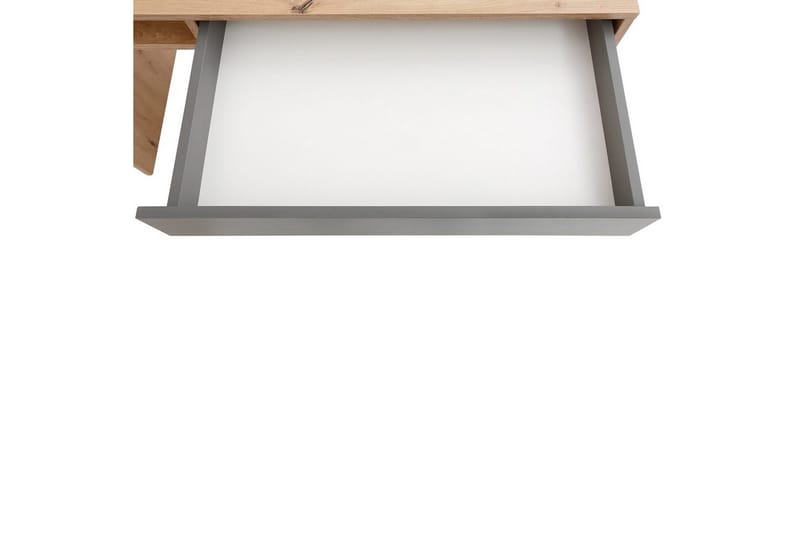 Magnet Skrivebord med Oppbevaring og Skuffer i Tre - Brun - Møbler - Bord - Kontorbord - Skrivebord