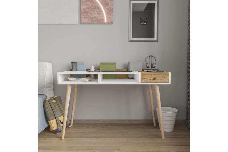 Miraen Skrivebord 53x120 cm - Hvit - Møbler - Bord - Kontorbord - Skrivebord