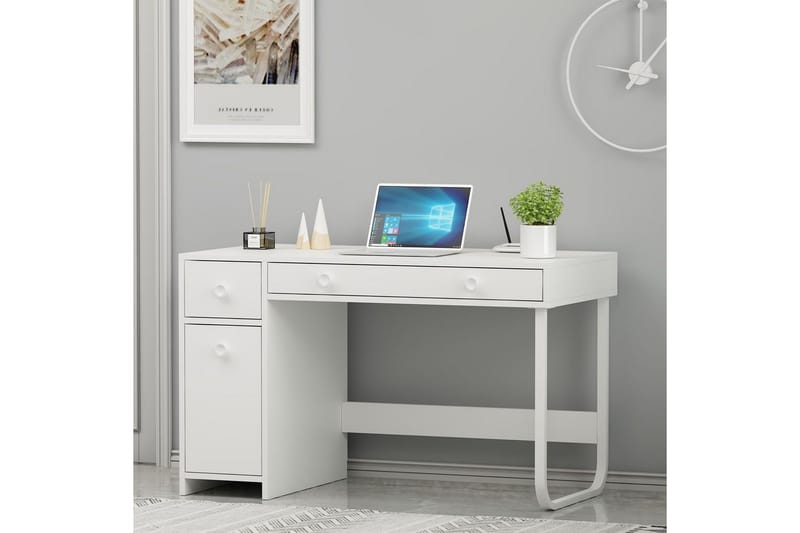 Neric Skrivebord 60x120 cm - Hvit - Møbler - Bord - Kontorbord - Skrivebord