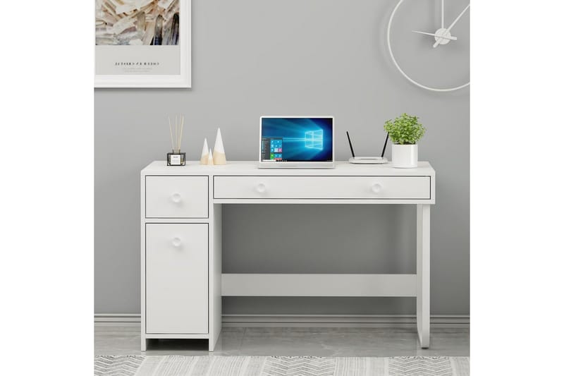 Neric Skrivebord 60x120 cm - Hvit - Møbler - Bord - Kontorbord - Skrivebord