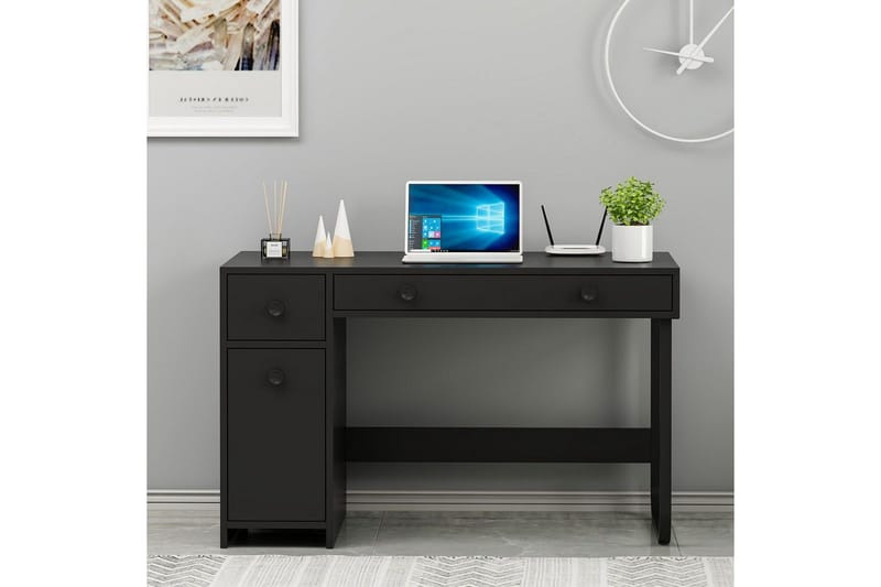 Neric Skrivebord 60x120 cm - Sort - Møbler - Bord - Kontorbord - Skrivebord