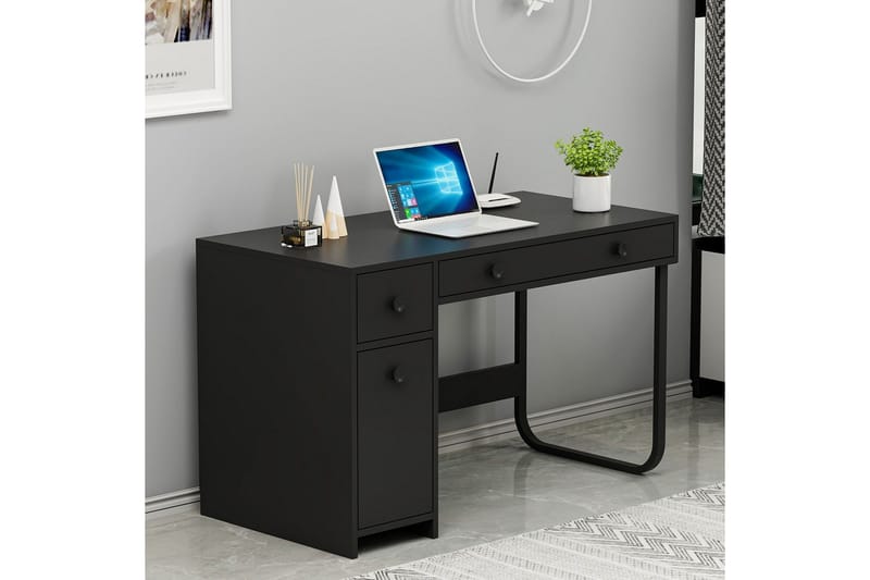 Neric Skrivebord 60x120 cm - Sort - Møbler - Bord - Kontorbord - Skrivebord