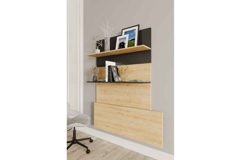 Neyric Skrivebord 50x90 cm - Eik/Sort - Møbler - Bord - Kontorbord - Skrivebord
