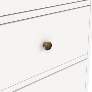 Paris Skrivebord 130 cm med Oppbevaring og Skuffer i Malt Tre - Hvit - Møbler - Bord - Kontorbord - Skrivebord