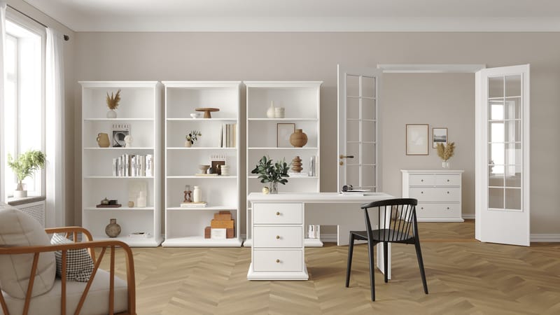 Paris Skrivebord 130x62x74 cm - Møbler - Bord - Kontorbord - Skrivebord