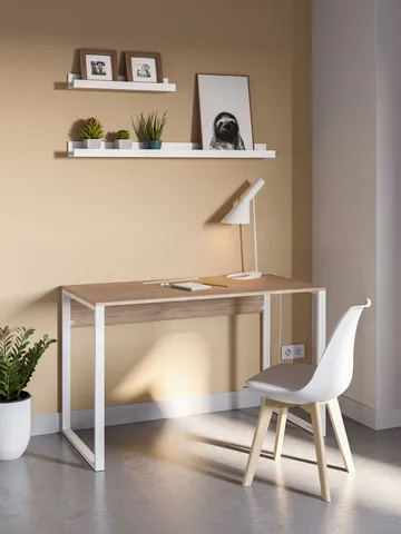 Renora Skrivebord 100 cm - Sapphire Oak - Møbler - Bord - Kontorbord - Skrivebord