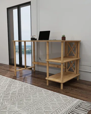 Rorina Skrivebord 125 cm - Eik - Møbler - Bord - Kontorbord - Skrivebord
