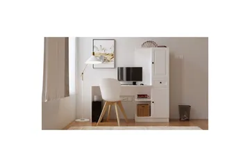 Salor Skrivebord 40x120 cm - Hvit - Møbler - Bord - Kontorbord - Skrivebord