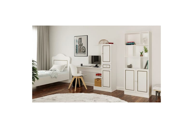 Salor Skrivebord 40x120 cm - Hvit - Møbler - Bord - Kontorbord - Skrivebord