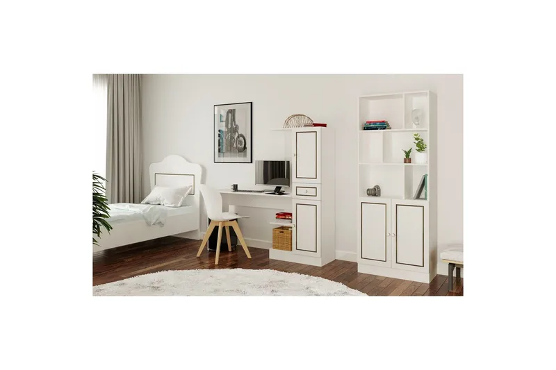 Salor Skrivebord 40x120 cm - Hvit - Møbler - Bord - Kontorbord - Skrivebord