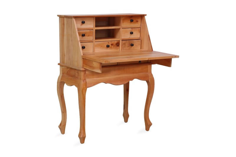 Sekretrbord 78x42x103 cm heltre mahogni - Brun - Skrivebord