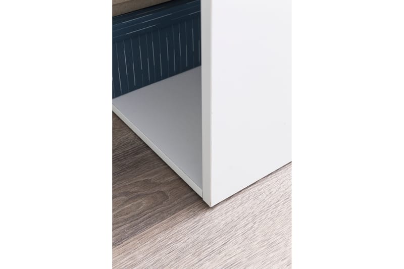 Shuping Skrivebord 120 cm med Oppbevaringshyller - Hvit - Skrivebord