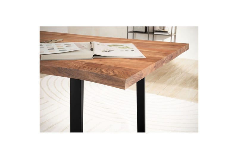 Skrivbord & datorbord Wohnling Brun, Svart 160x80 cm - Møbler - Bord - Kontorbord - Skrivebord