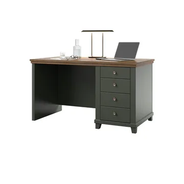 Skrivbord Skrivbord Evora med 4 Lådor Grön - Møbler - Bord - Kontorbord - Skrivebord