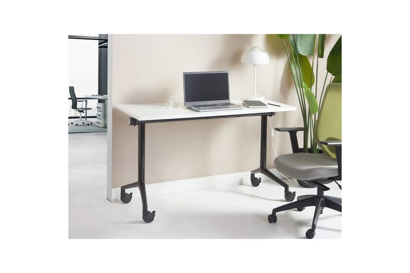 Skrivbord White||Black 120x60x75 cm - Møbler - Bord - Kontorbord - Skrivebord