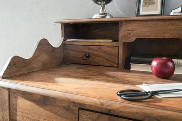 Aggrey Skrivebord 115 cm - Brun - Møbler - Bord - Kontorbord - Skrivebord