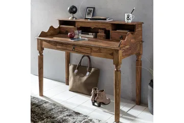 Aggrey Skrivebord 115 cm - Brun - Møbler - Bord - Kontorbord - Skrivebord