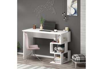 Alfered Skrivebord 110 cm - Hvit - Møbler - Bord - Kontorbord - Skrivebord