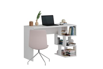 Alfered Skrivebord 110 cm - Hvit - Møbler - Bord - Kontorbord - Skrivebord