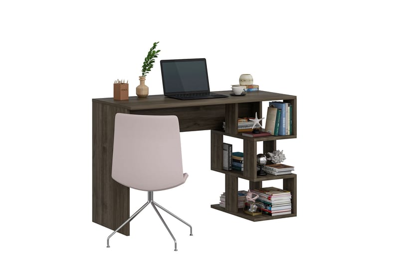 Alfered Skrivebord 110 cm - Valnøtt - Møbler - Bord - Kontorbord - Skrivebord