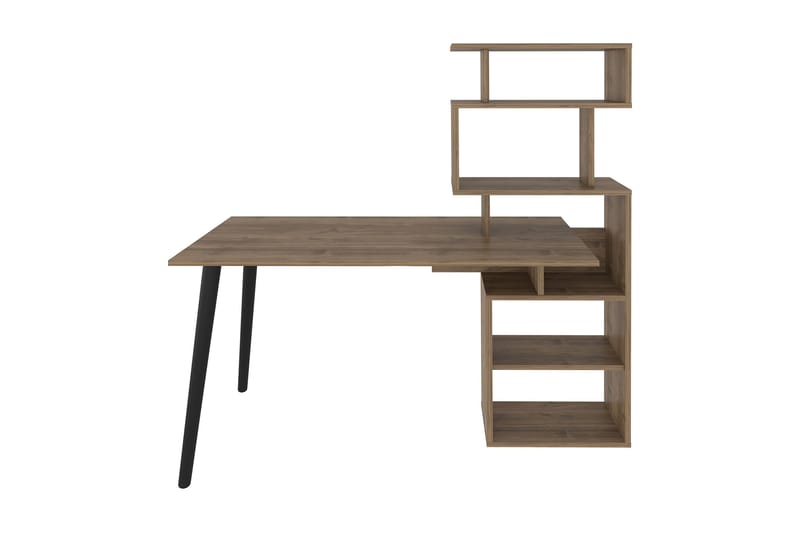 Andifli Skrivebord 55x146,4x133 cm med oppbevaring - Brun - Møbler - Bord - Kontorbord - Skrivebord