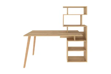 Andifli Skrivebord 55x146,4x133 cm med oppbevaring - Eik - Møbler - Bord - Kontorbord - Skrivebord