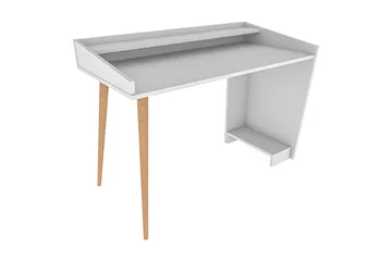 Andifli Skrivebord 59x88,3x121,8 cm med oppbevaring - Hvit - Møbler - Bord - Kontorbord - Skrivebord