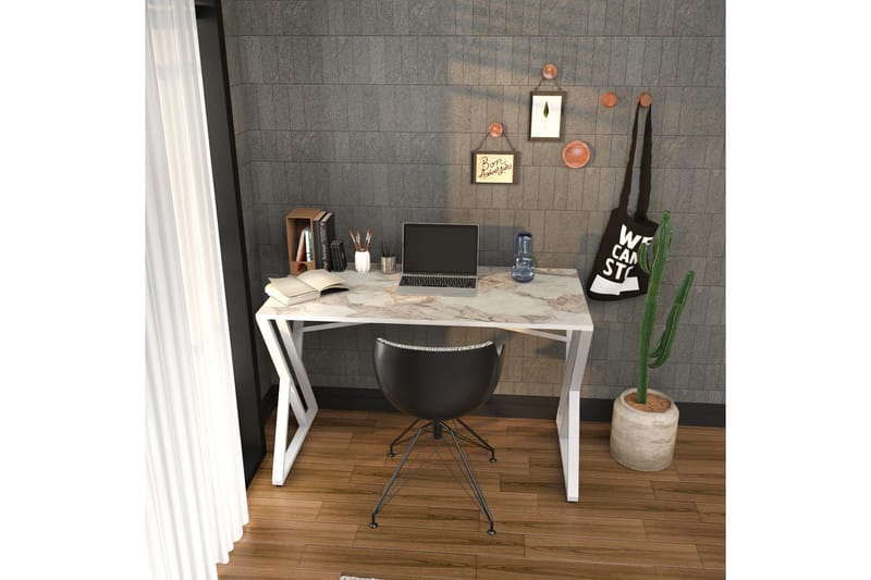 Andifli Skrivebord 60x75x120 cm - Hvit - Møbler - Bord - Kontorbord - Skrivebord