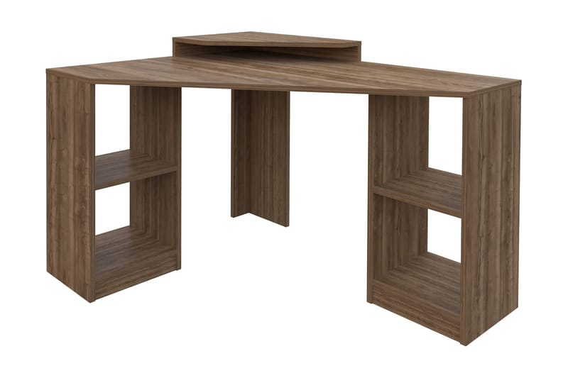 Andifli Skrivebord 90x76,8x120 cm med oppbevaring - Brun - Møbler - Bord - Kontorbord - Skrivebord