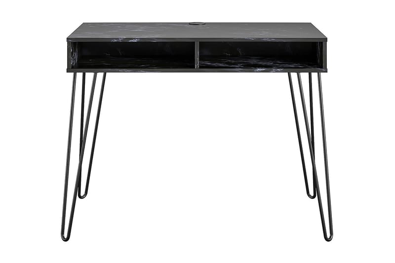 AtHena Skrivebord 103 cm Marmorlook/Svart - Novogratz - Møbler - Bord - Kontorbord - Skrivebord