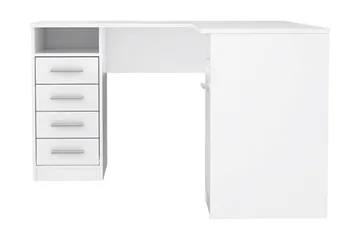Baacwood skrivebord 125 cm - Hvit - Møbler - Bord - Kontorbord - Skrivebord - Hjørneskrivebord