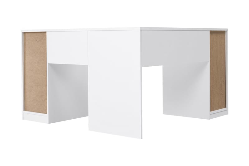 Baacwood skrivebord 125 cm - Hvit - Skrivebord