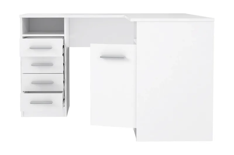 Baacwood skrivebord 125 cm - Hvit - Møbler - Bord - Kontorbord - Skrivebord - Hjørneskrivebord