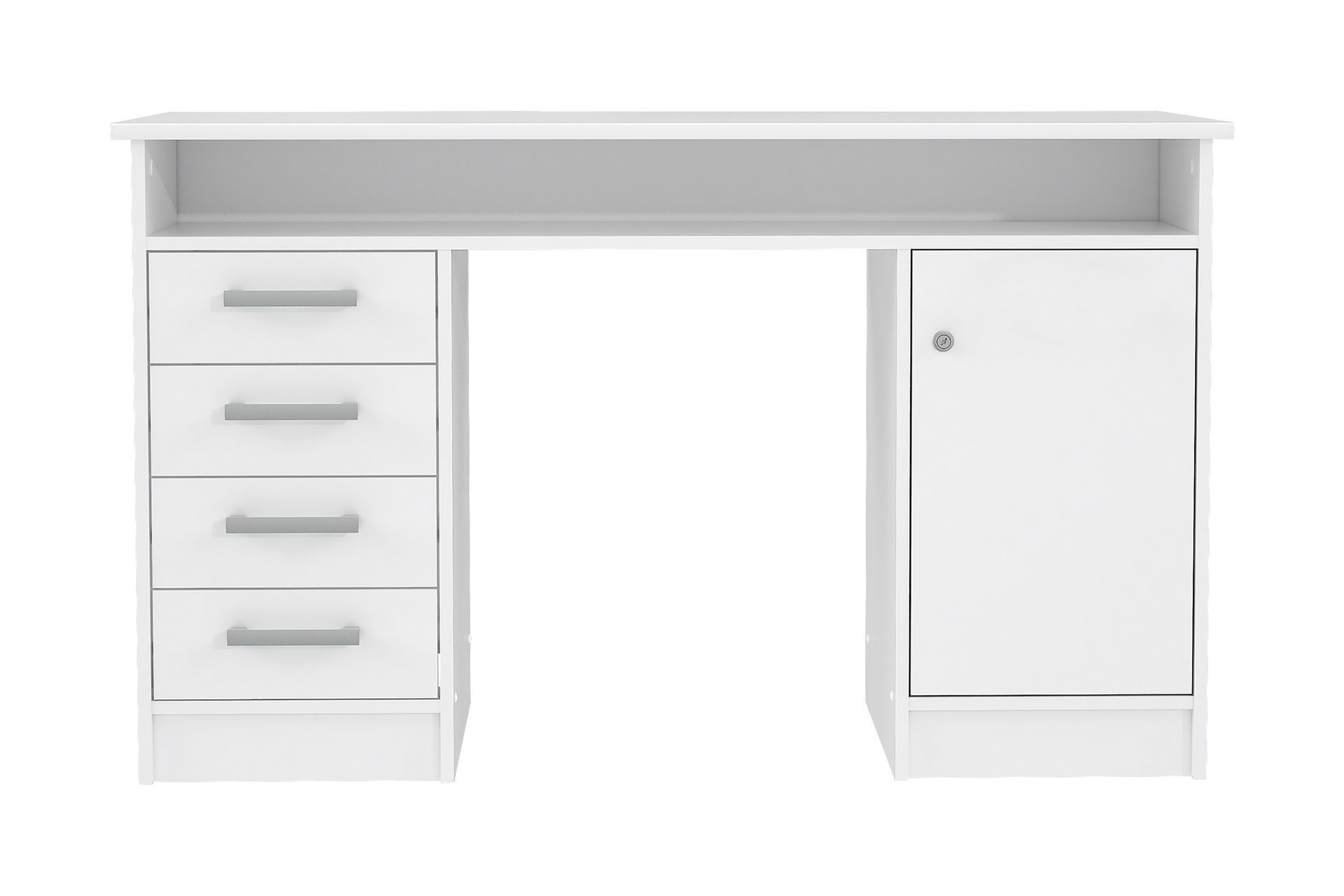 Baacwood Skrivebord 126 cm - Hvit - Møbler - Bord - Kontorbord - Skrivebord