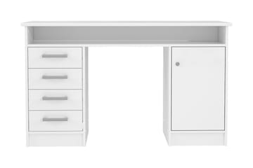 Baacwood Skrivebord 126 cm - Hvit - Møbler - Bord - Kontorbord - Skrivebord