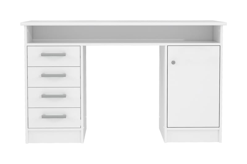 Baacwood Skrivebord 126 cm - Hvit - Møbler - Bord - Kontorbord - Skrivebord