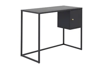 Bakal Skrivebord 95 cm med Oppbevaring Skap - Svart - Møbler - Bord - Kontorbord - Skrivebord