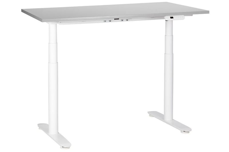 Banner Skrivebord 72x120 cm - Grå/Hvit - Møbler - Bord - Kontorbord - Skrivebord - Hev og senkbart skrivebord